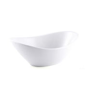 Porceletta Ivory Porcelain Oval Bowl - Al Makaan Store