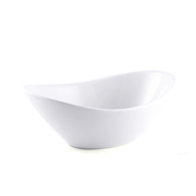 Porceletta Ivory Porcelain Oval Bowl - Al Makaan Store