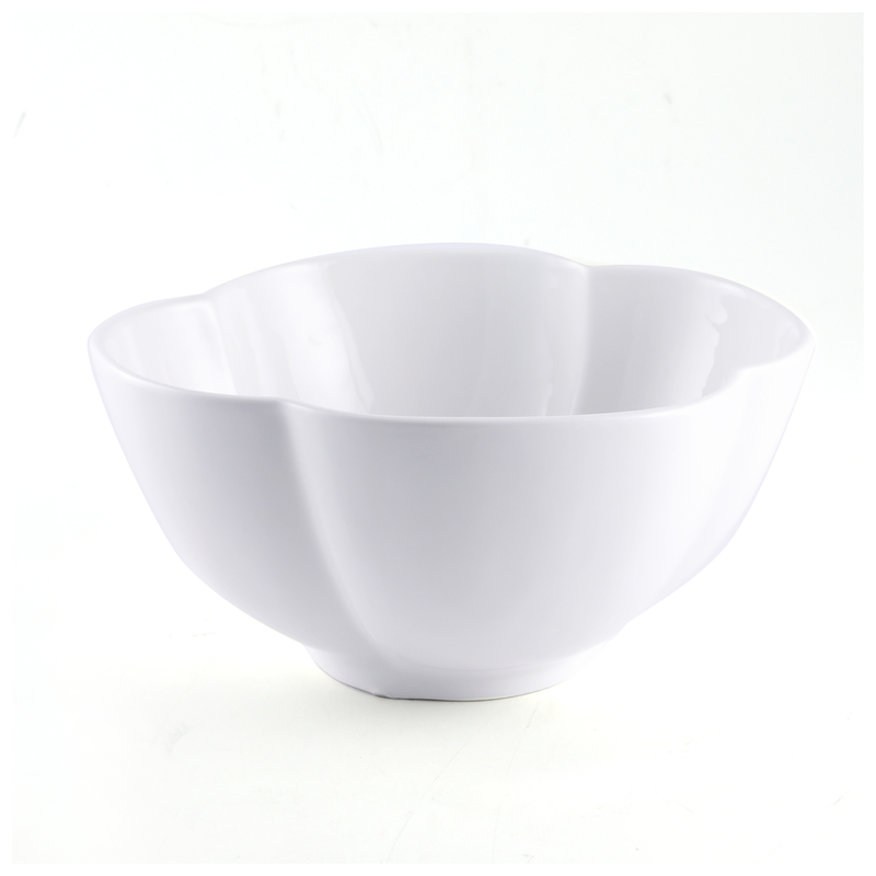 Porceletta Ivory Porcelain Flower Deep Bowl - Al Makaan Store