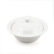 Porceletta Ivory Porcelain Soup Plate with Lid 6" - Al Makaan Store