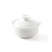 Porceletta Ivory Porcelain Soup Cup with Lid 4.5" - Al Makaan Store
