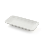 Porceletta Ivory Porcelain Rectangular Dish 5.5" - Al Makaan Store