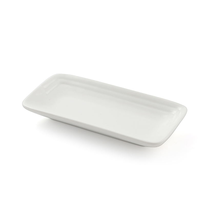 Porceletta Ivory Porcelain Rectangular Dish 5.5" - Al Makaan Store