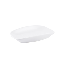 Porceletta Ivory Porcelain Towel Dish with Veins 5.5" - Al Makaan Store