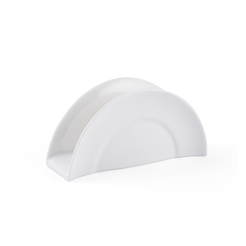 Porceletta Ivory Porcelain Napkin Holder 5" - Al Makaan Store