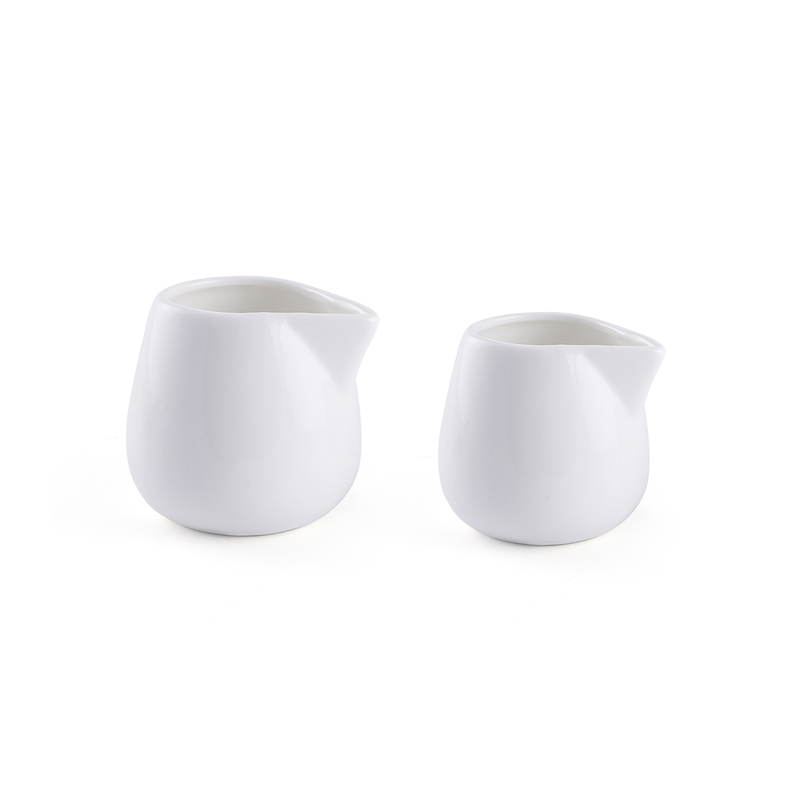 Porceletta Ivory Porcelain Creamer without Handle - Al Makaan Store