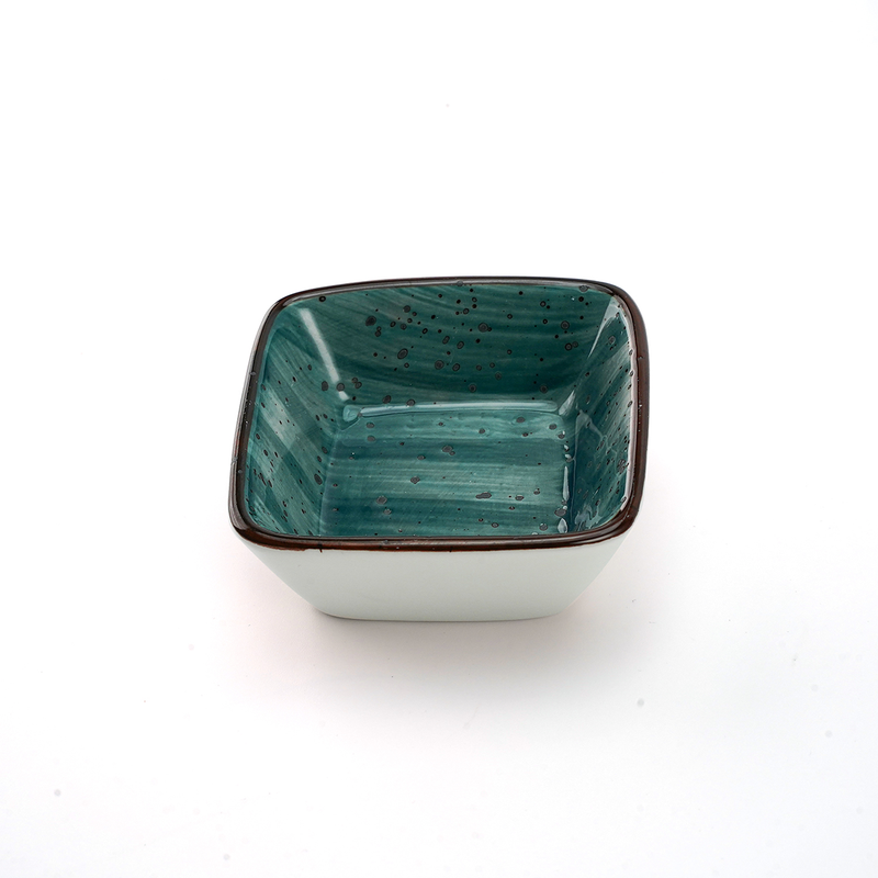 Porceletta Color Glaze Porcelain Square Dish 7 cm - Al Makaan Store