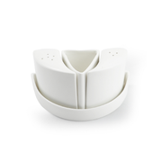 Porceletta Ivory Porcelain Table Condiment Set 4 Pcs - Al Makaan Store