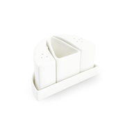 Porceletta Ivory Porcelain Table Condiment Set 4 Pcs - Al Makaan Store