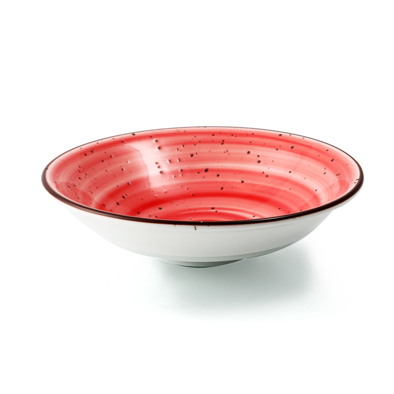 Porceletta Color Glaze Porcelain Salad Bowl - Al Makaan Store