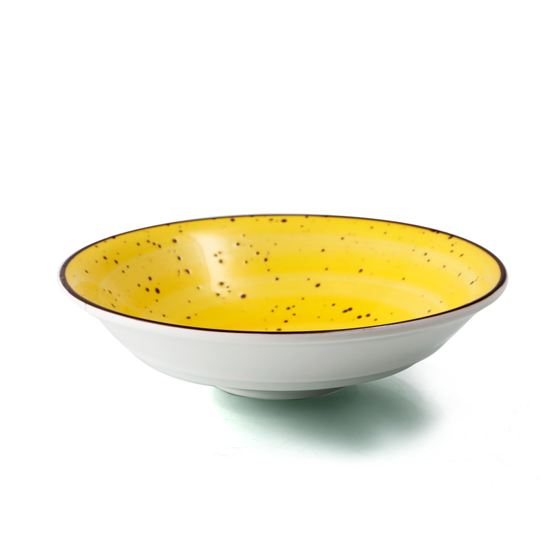 Porceletta Color Glaze Porcelain Salad Bowl - Al Makaan Store