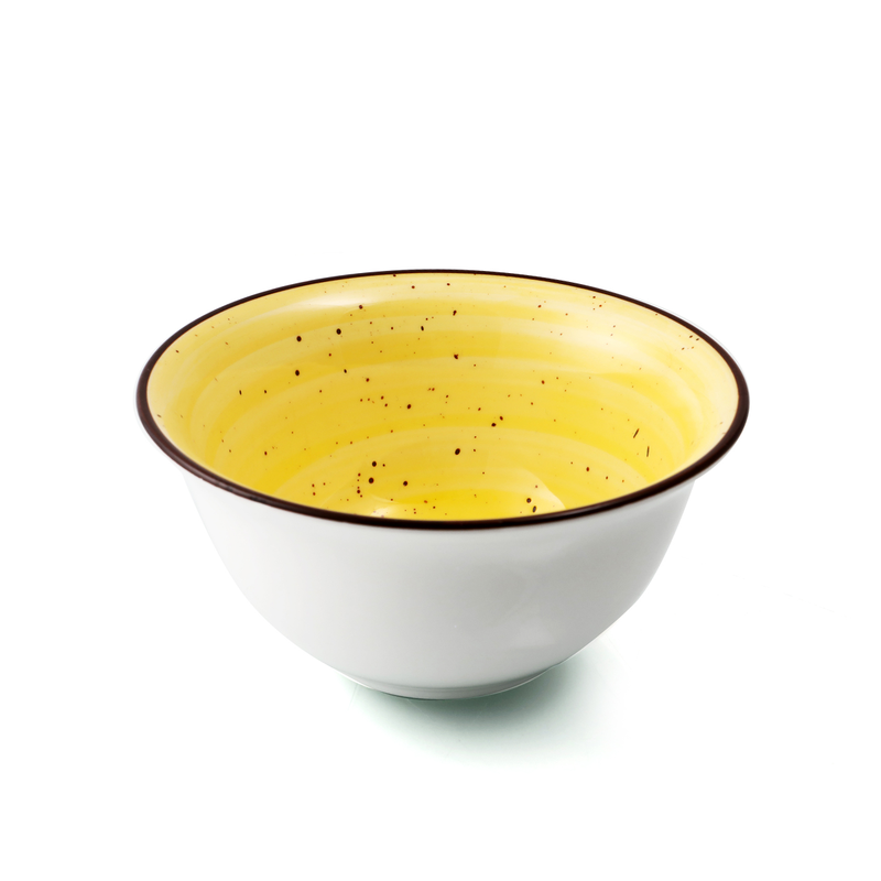 Porceletta Color Glaze Porcelain Sauce, Rice, Salad Bowl - Al Makaan Store