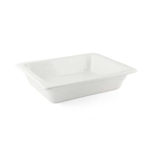 Porceletta Ivory Porcelain 1/1 Full Rectangular Chafing Dish Insert 6.5 cm - Al Makaan Store