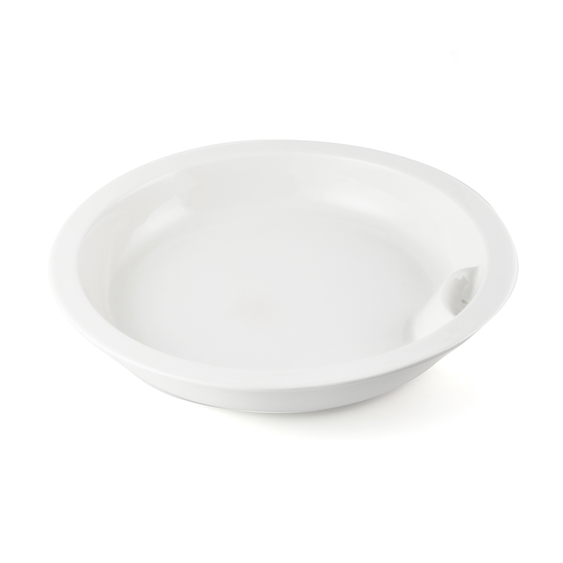 Porceletta Ivory Porcelain Full Round Chafing Dish Insert 39 cm - Al Makaan Store