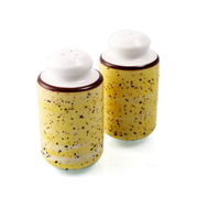 Porceletta Color Glaze Porcelain Cylindrical Salt & Pepper Shakers Set - Al Makaan Store