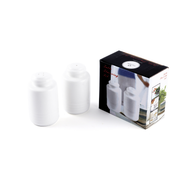 Porceletta Ivory Porcelain Cylindrical Salt & Pepper Set - Al Makaan Store