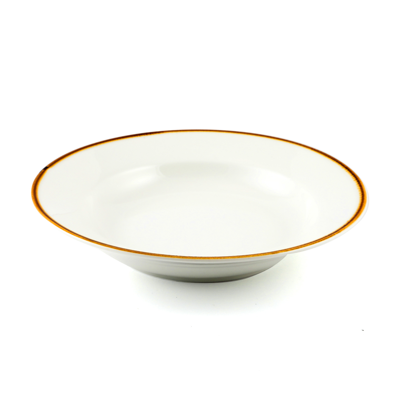 Porceletta Mocha Porcelain Soup Plate - Al Makaan Store