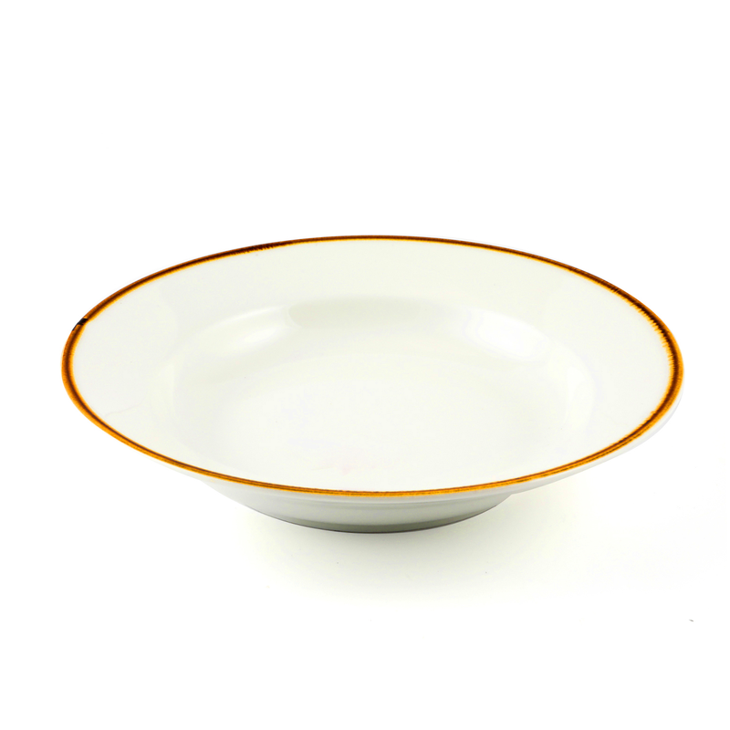 Porceletta Mocha Porcelain Soup Plate - Al Makaan Store
