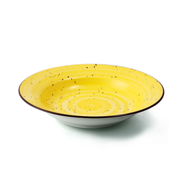 Porceletta Color Glaze Porcelain Soup Plate - Al Makaan Store