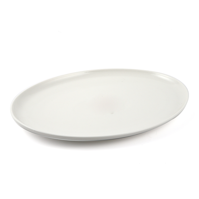 Porceletta Ivory Porcelain Oval Pizza Plate - Al Makaan Store