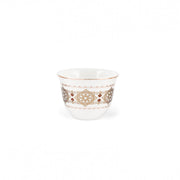 Porceletta Ivory 27 Piece Tea & Coffee Serving Set Golden Pattern - Al Makaan Store
