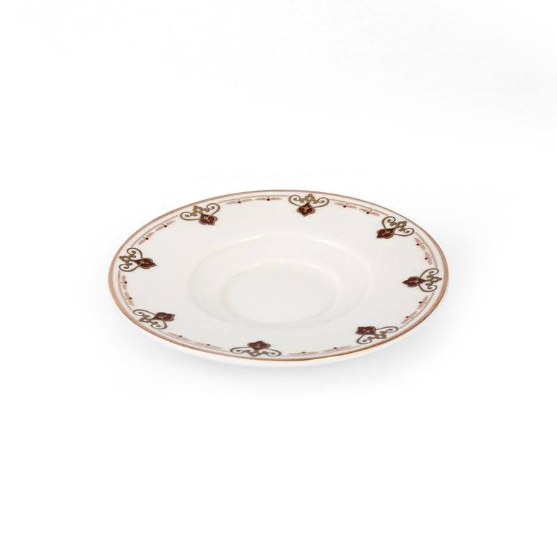 Porceletta Ivory 27 Piece Tea & Coffee Serving Set Golden Pattern - Al Makaan Store