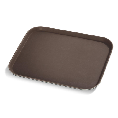 Vague Rectangular Non Slip Plastic Tray with Rubber - Al Makaan Store
