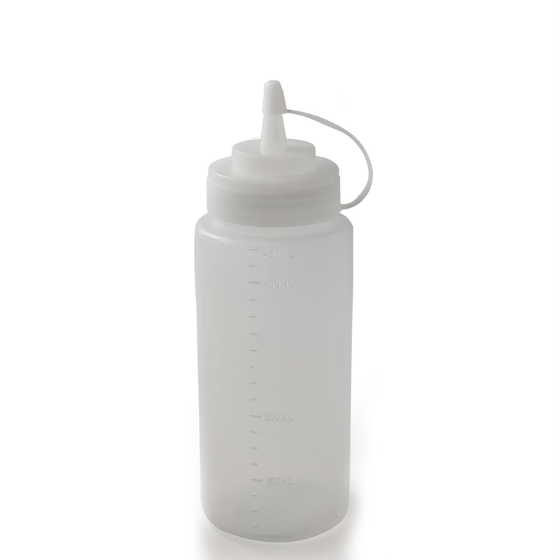 Plastic Squeezer Dispenser with Lid 450 ml - Al Makaan Store