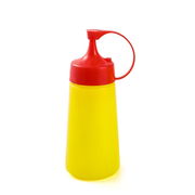 Plastic Squeezer Dispenser with Red Lid 240 ml - Al Makaan Store