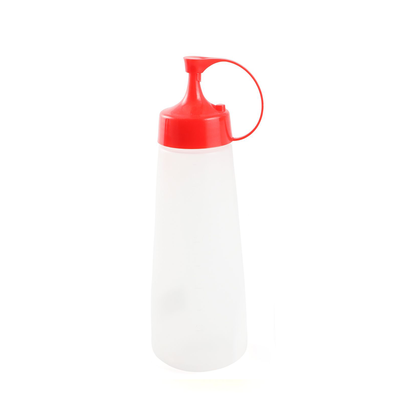 Plastic Squeezer Dispenser with Red Lid 450 ml - Al Makaan Store