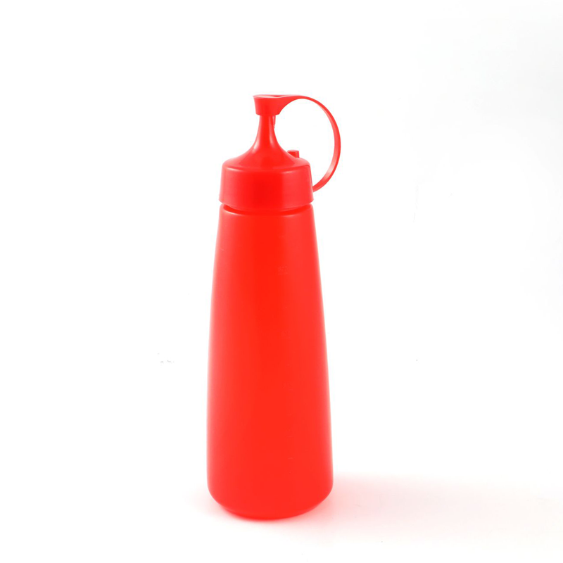 Plastic Squeezer Dispenser with Red Lid 530 ml - Al Makaan Store