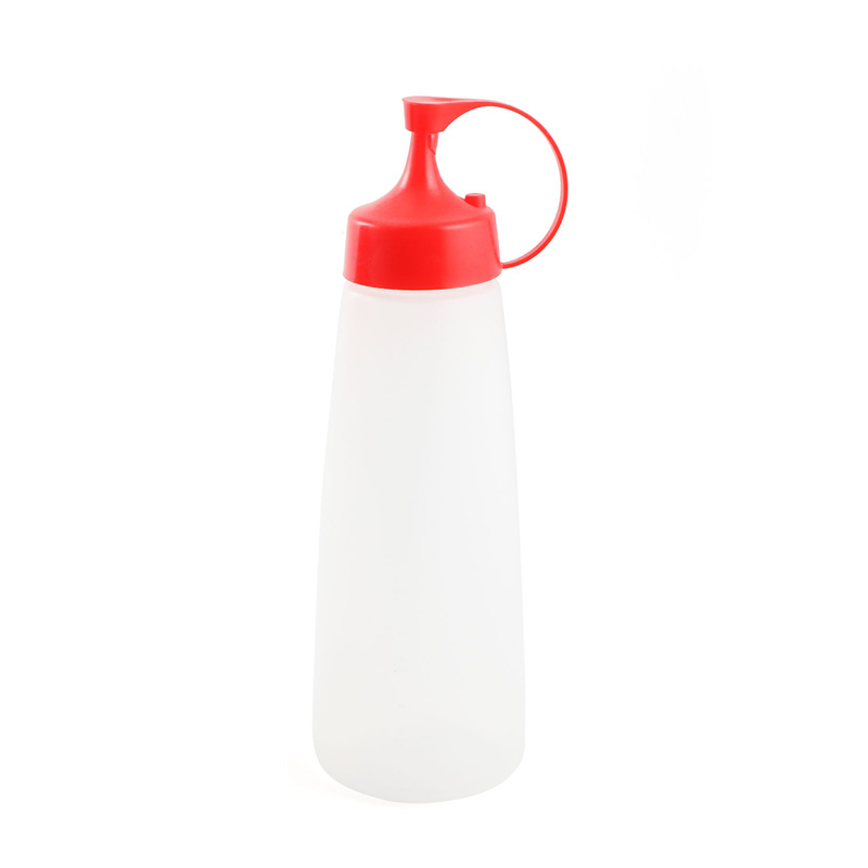 Plastic Squeezer Dispenser with Red Lid 530 ml - Al Makaan Store