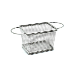 Stainless Steel Rectangular Fry Basket with Ear Handles - Al Makaan Store