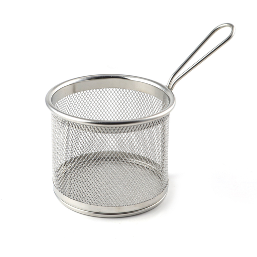 Stainless Steel Round Fry Basket - Al Makaan Store