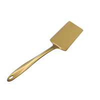 Vague Stainless Steel Golden Frying Shovel 26 cm - Al Makaan Store