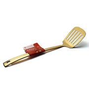 Stainless Steel Slotted Turner Golden 35 cm - Al Makaan Store