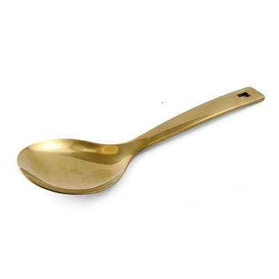 Stainless Steel Serving Spoon Golden - Al Makaan Store