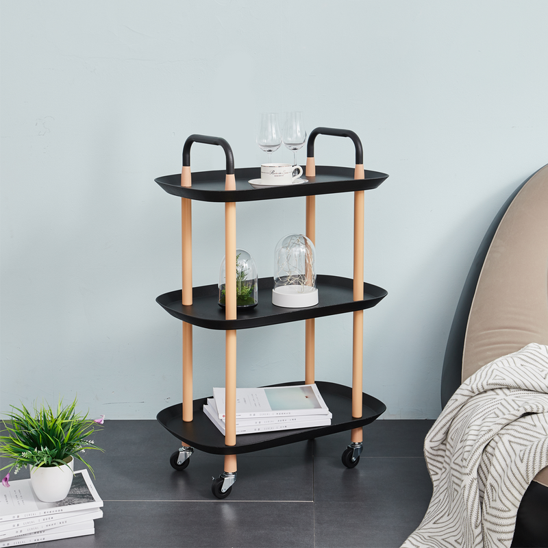 Vague 3-Tier Boat Plastic Rolling Cart - Al Makaan Store