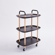 Vague 3-Tier Boat Plastic Rolling Cart - Al Makaan Store