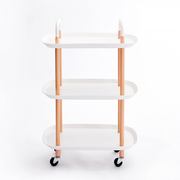 Vague 3-Tier Boat Plastic Rolling Cart - Al Makaan Store