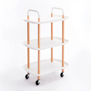 Vague 3-Tier Boat Plastic Rolling Cart - Al Makaan Store