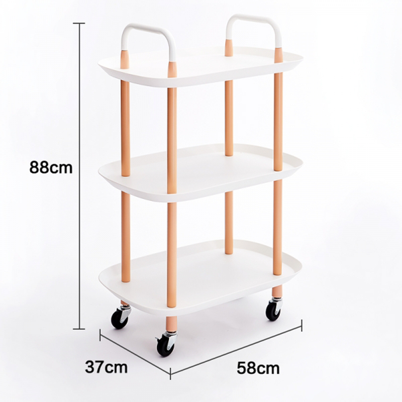 Vague 3-Tier Boat Plastic Rolling Cart - Al Makaan Store