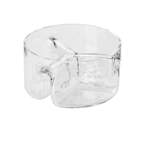 Krosno Divided Glass Servo Bowl 18 cm - Al Makaan Store