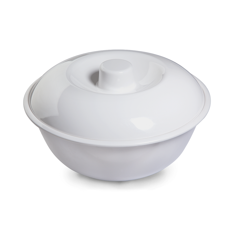 Vague Melamine Soup Bowl with Lid 10" - Al Makaan Store
