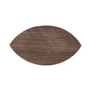 Vague Melamine Wooden Leaf Plate 12.8" - Al Makaan Store