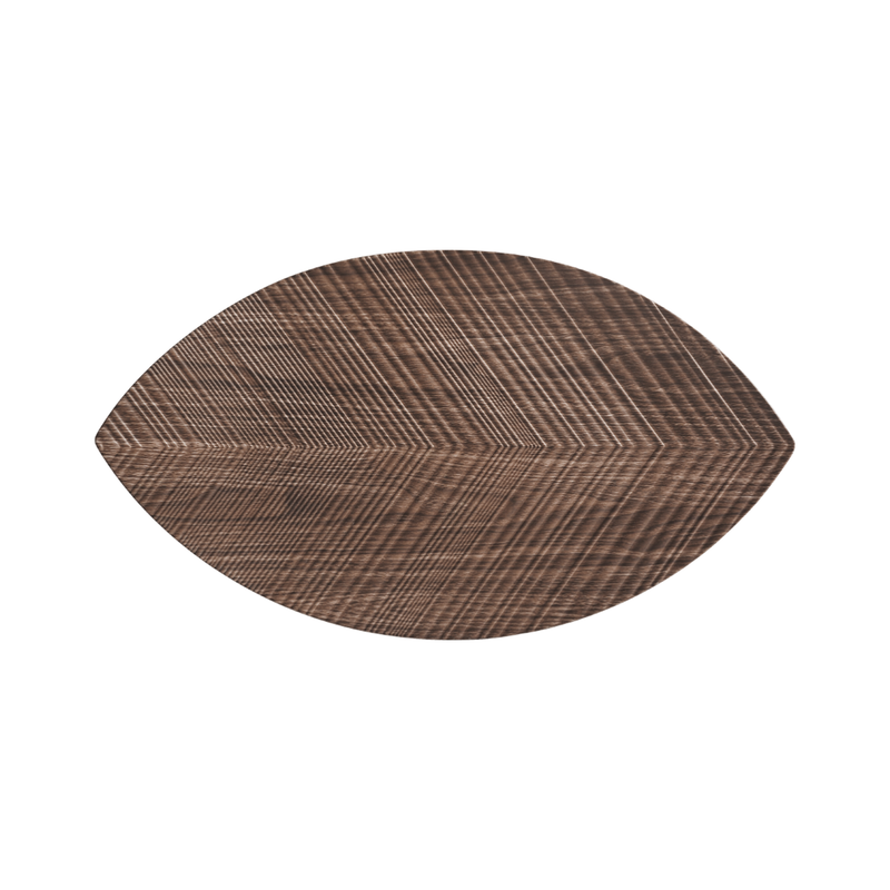 Vague Melamine Wooden Leaf Plate 12.8" - Al Makaan Store