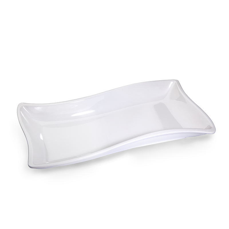 Vague Melamine Rectangular Platter 32 cm - Al Makaan Store