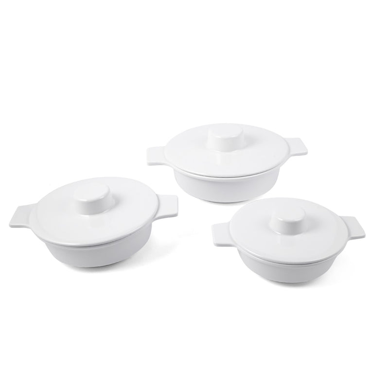 Vague Melamine Soup Bowl With Lid - Al Makaan Store