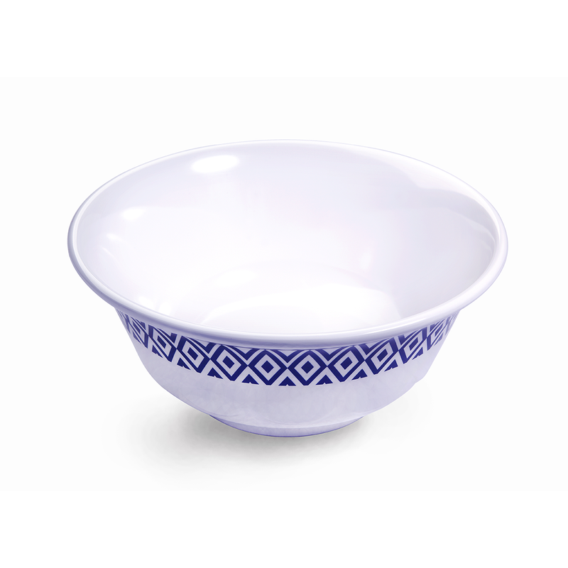 Vague Melamine Scollop Bowl 8" Blue Line - Al Makaan Store