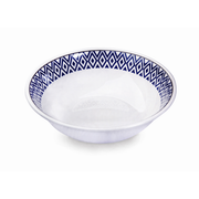 Vague Melamine Soup Bowl Blue Line - Al Makaan Store